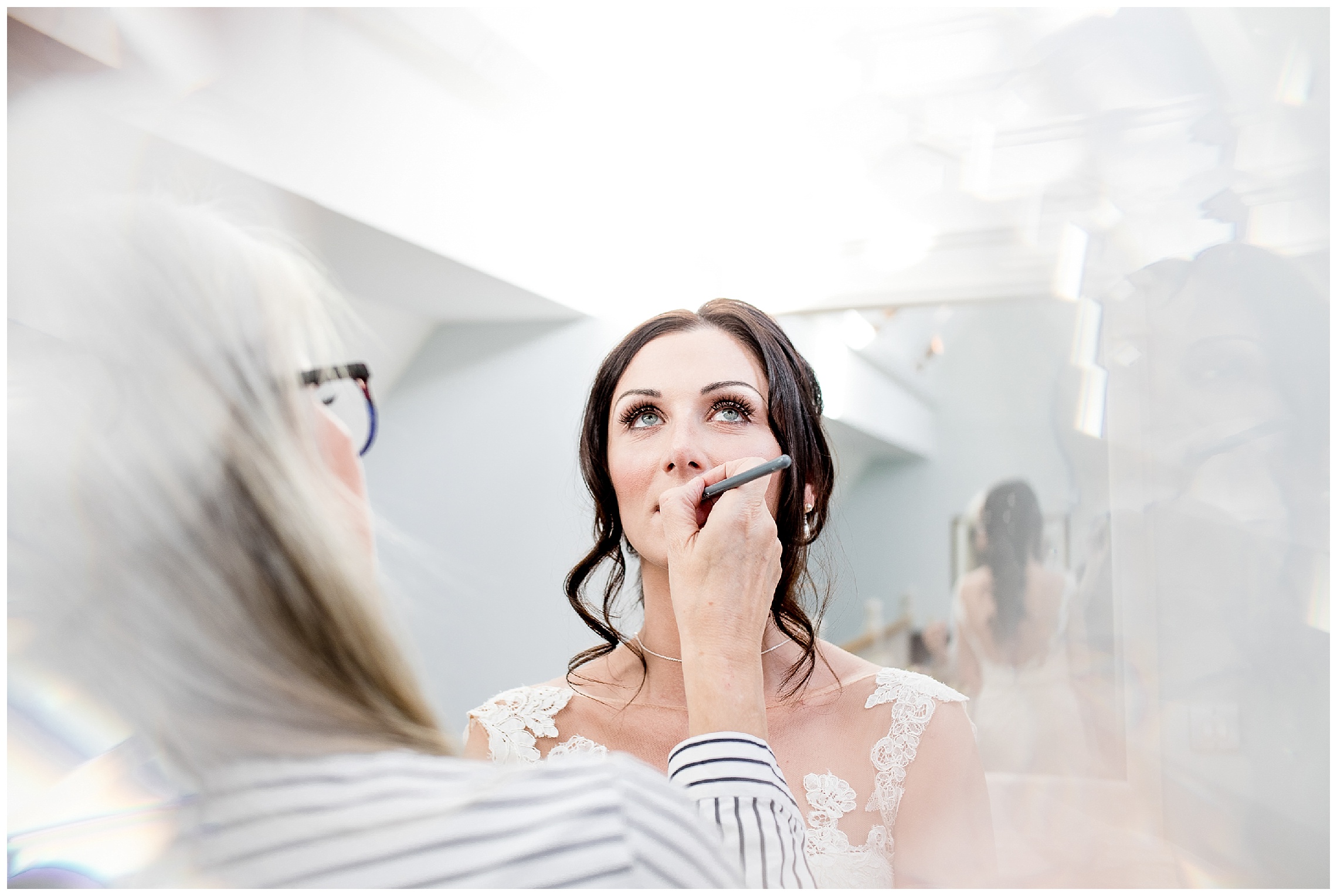 bridal prep at woburn sculpture gallery