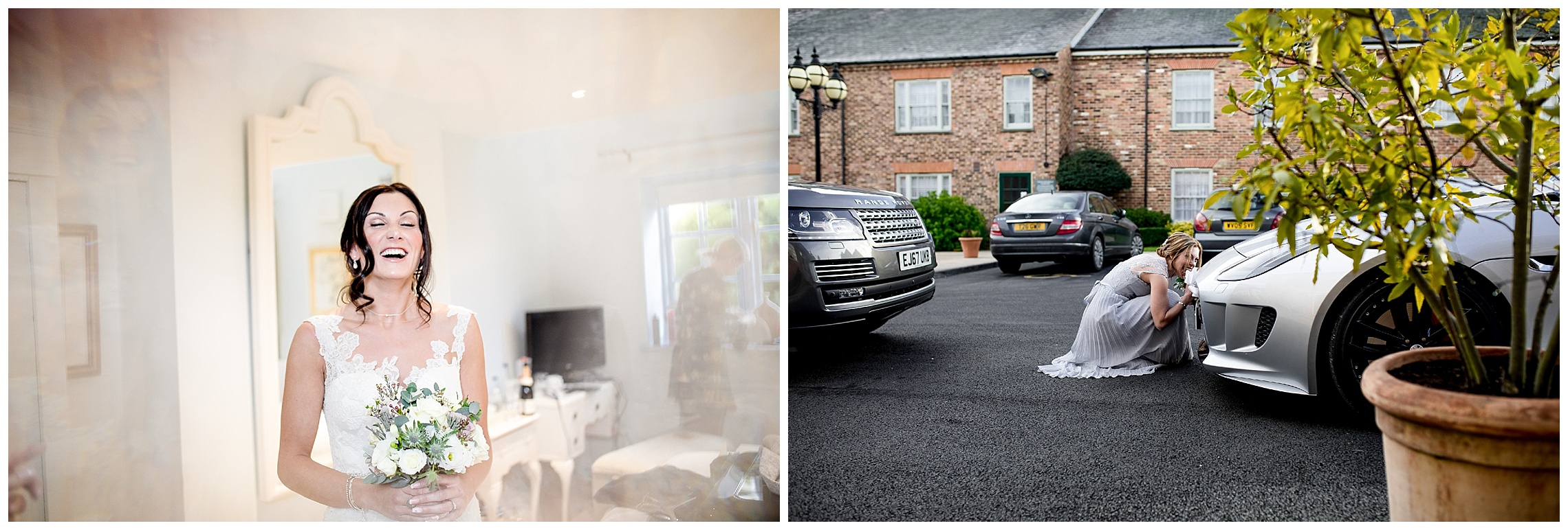 wedding car at woburn hotel