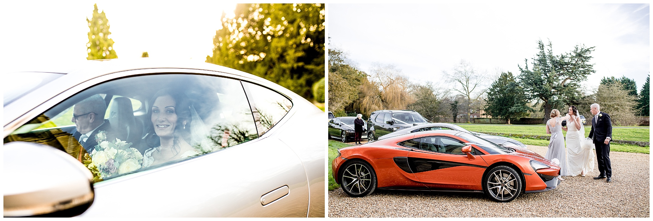 bridal car transport at woburn abbey