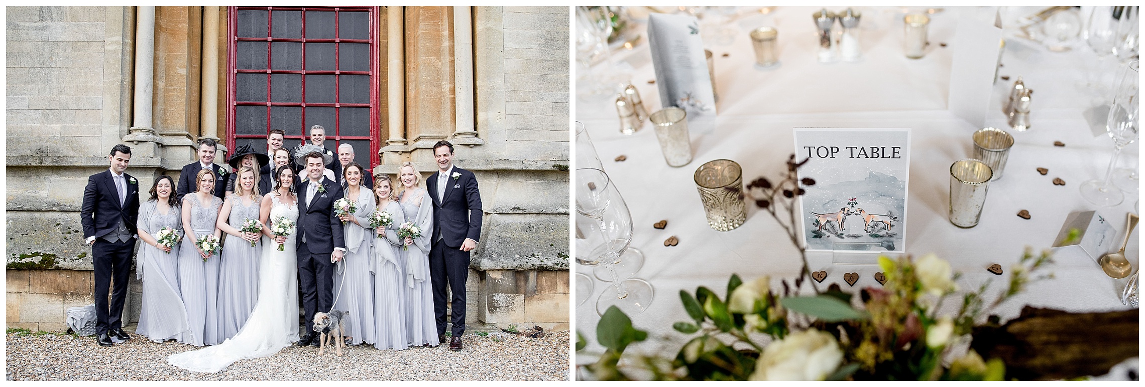 christmas wedding details at woburn abbey wedding