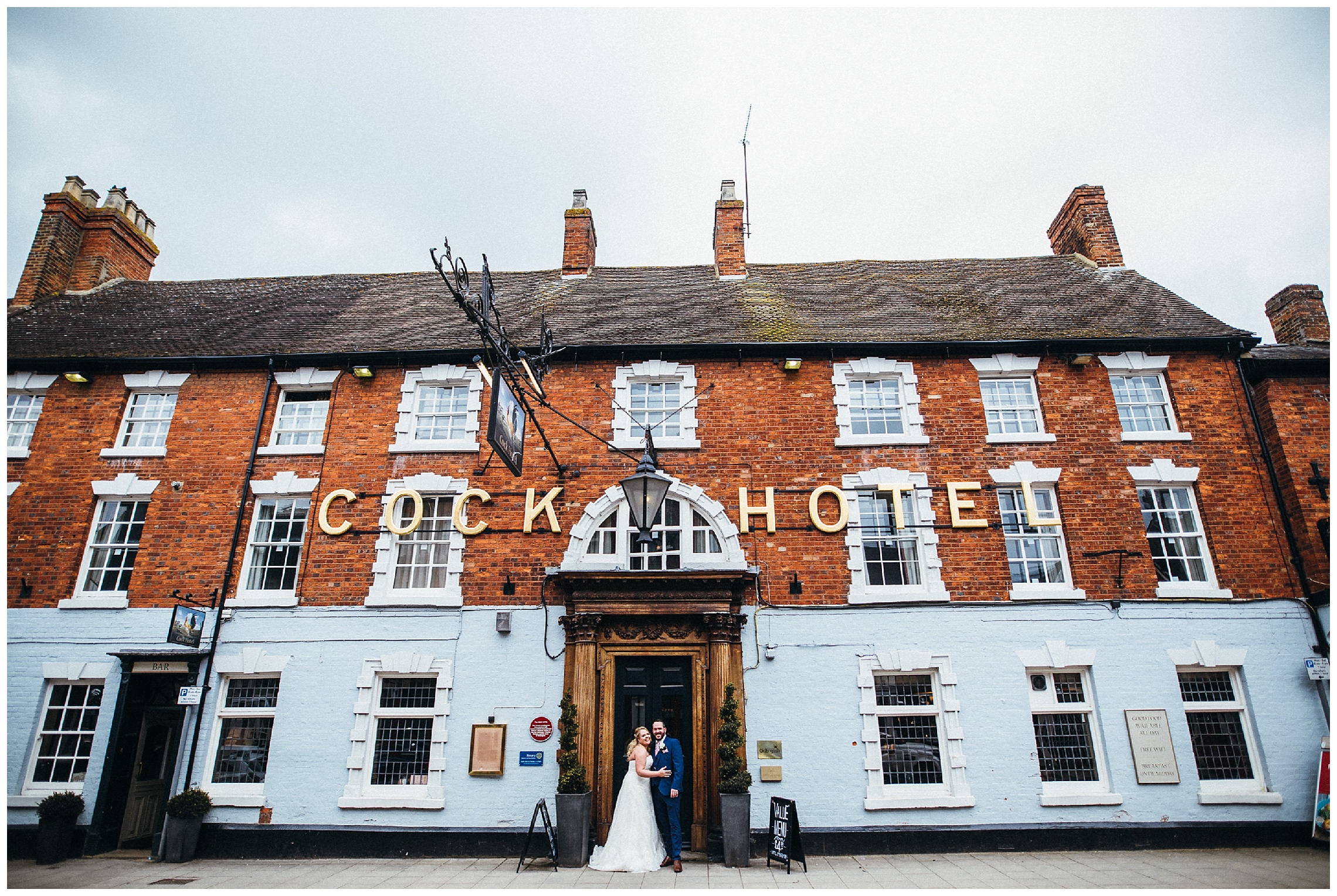 the cock hotel wedding