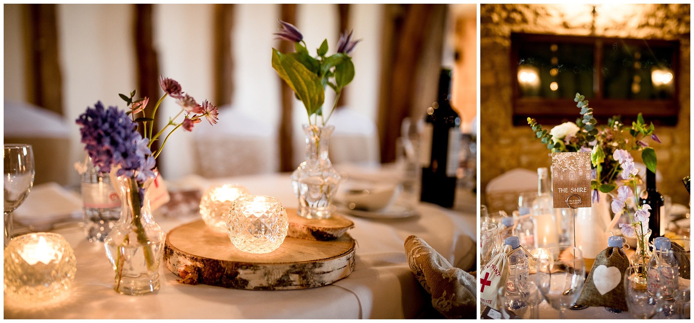 rustic and classic wedding styling by the flower story at notley tythe barn