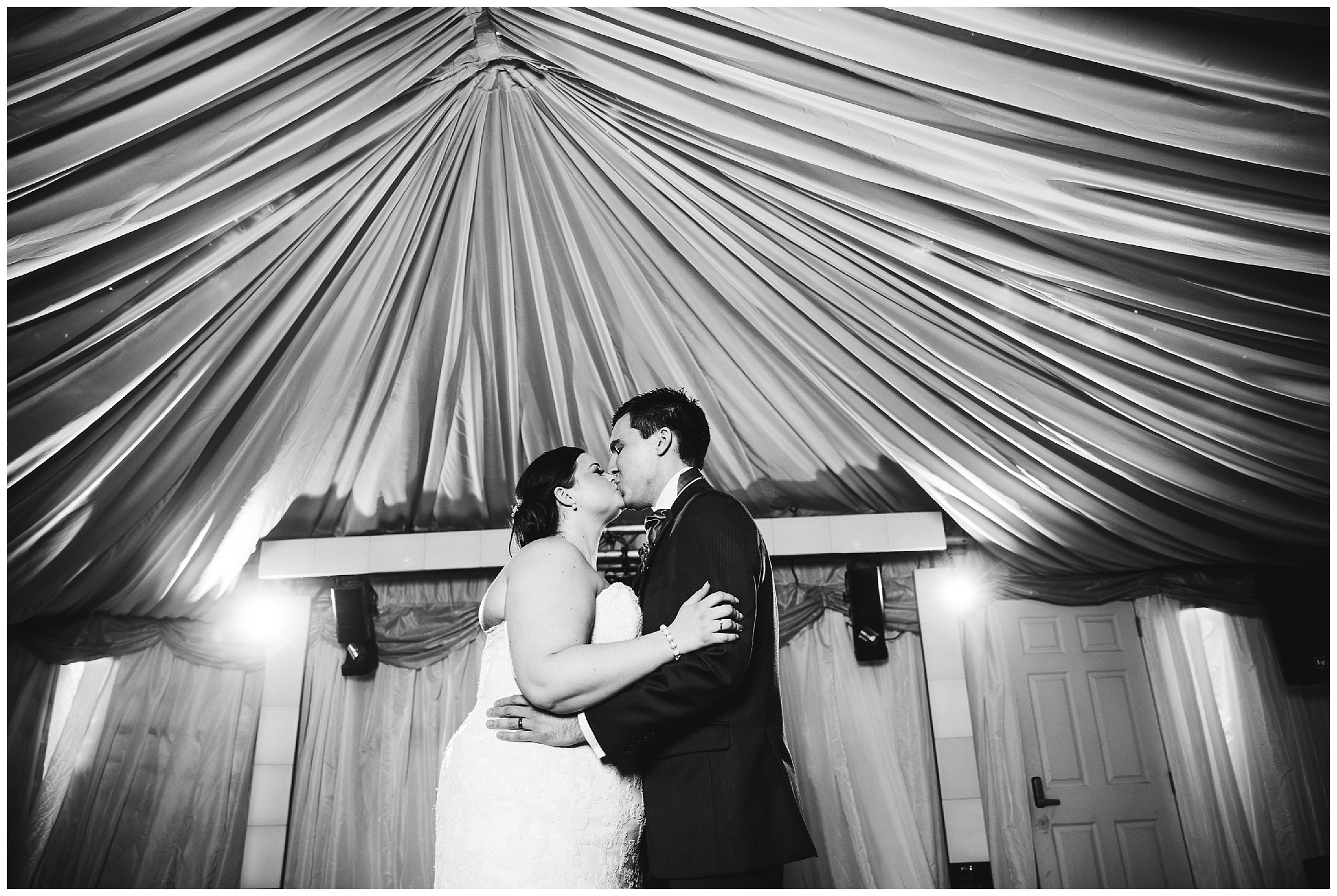 first dance in the marquee at notley tythe barn wedding