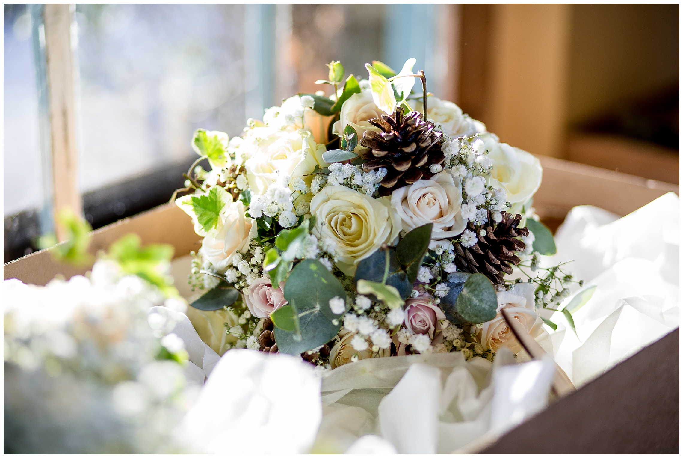 winter flower bouquet for bride