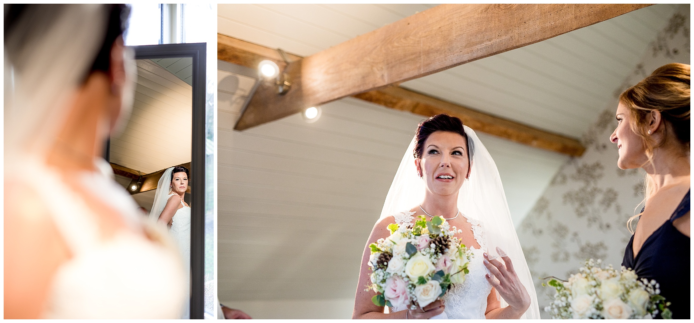 bride gets ready to get married