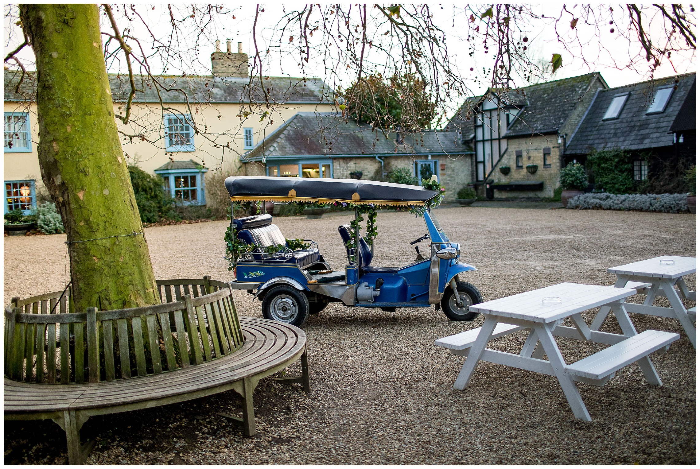 thai tuk tuk at south farm wedding venue