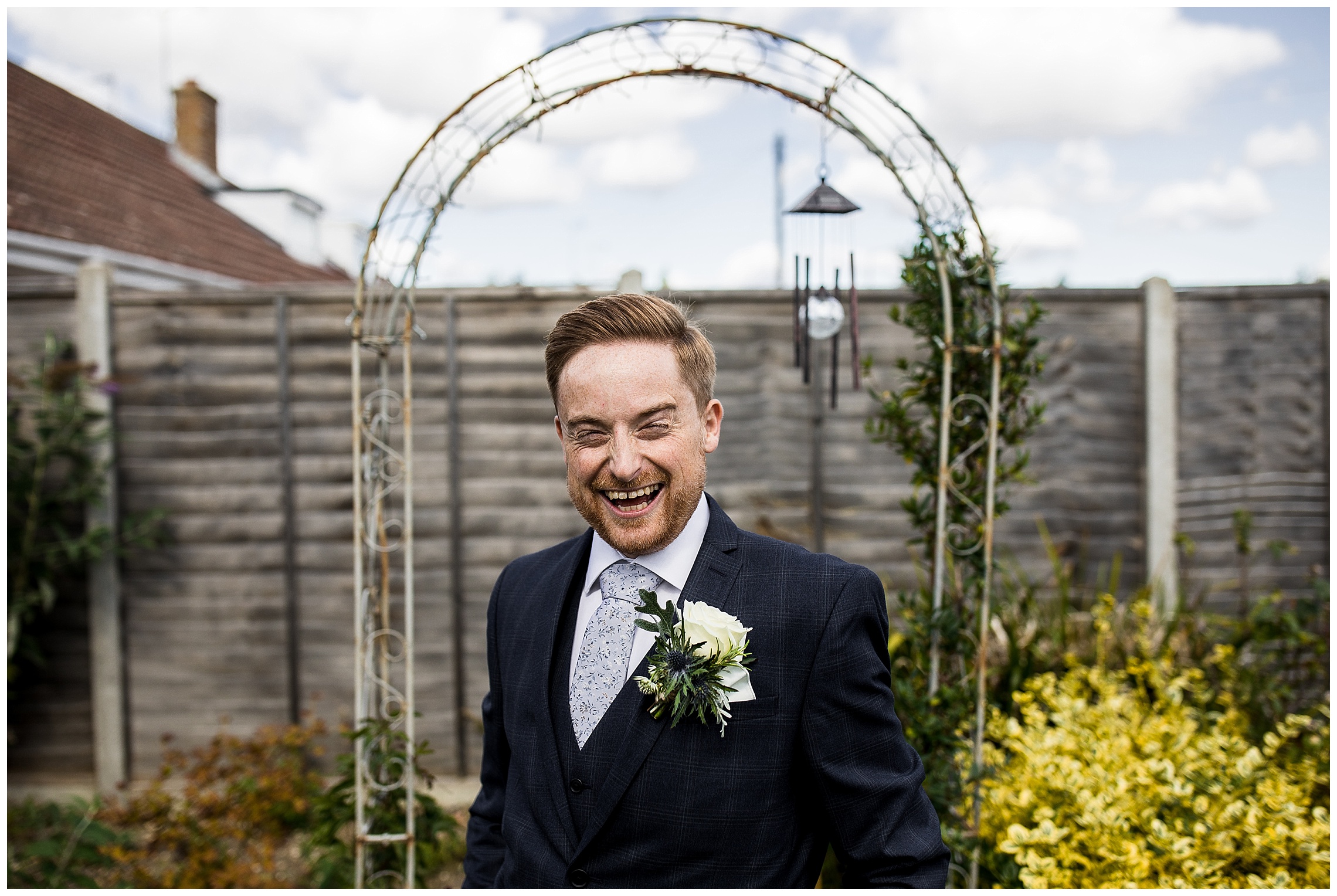 groom laughing