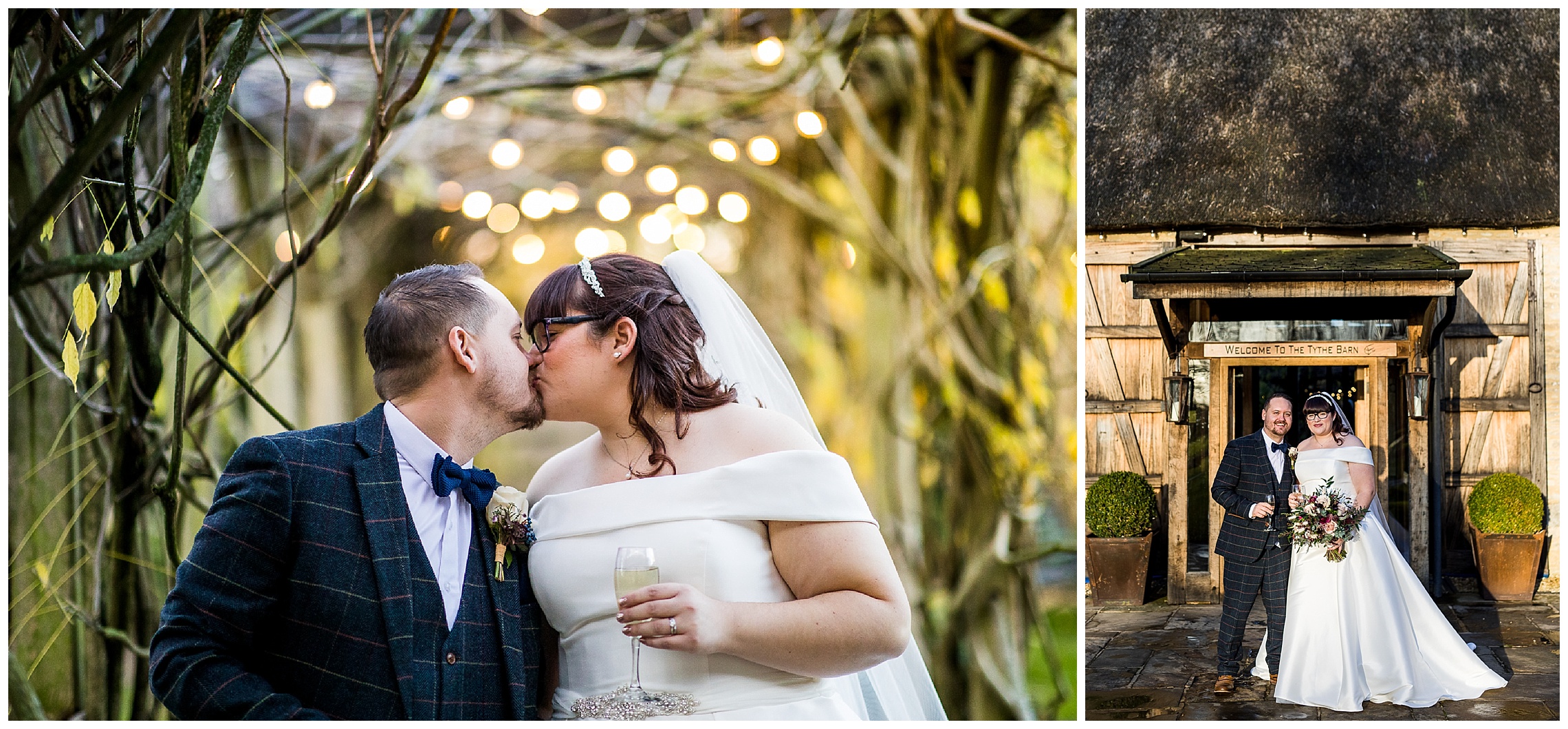 bride and groom in golden hour