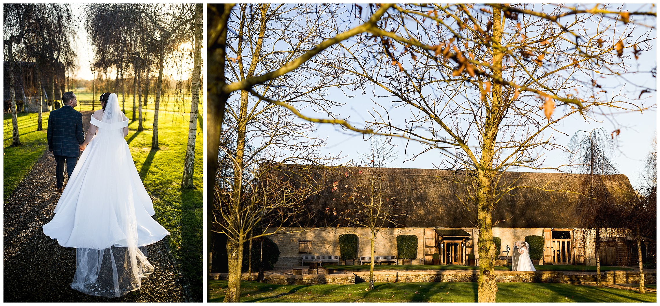 tythe barn in launton in winter