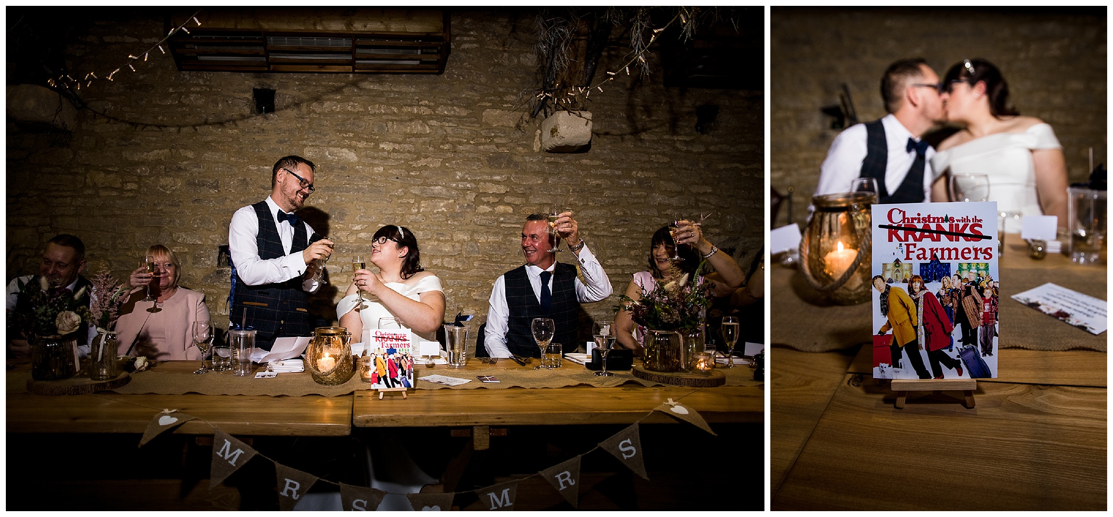 wedding speeches in barn