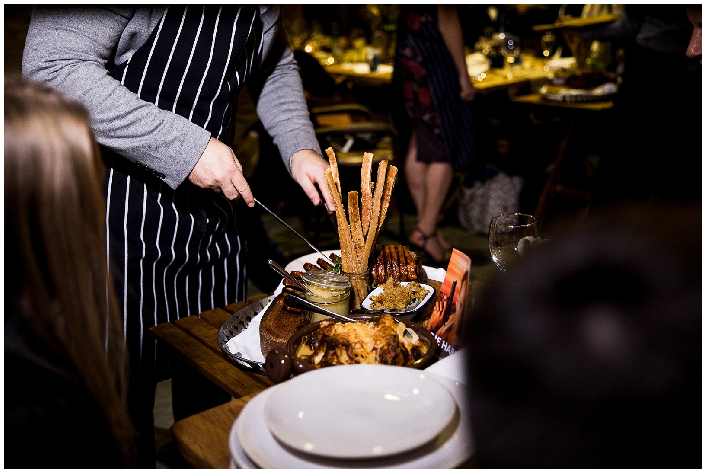 carved wedding meal