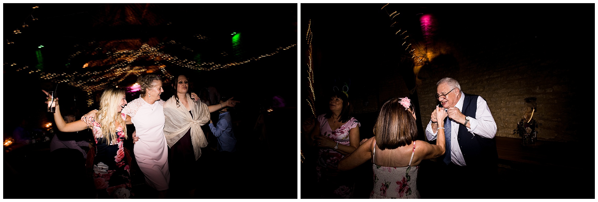 dance floor in barn wedding venue