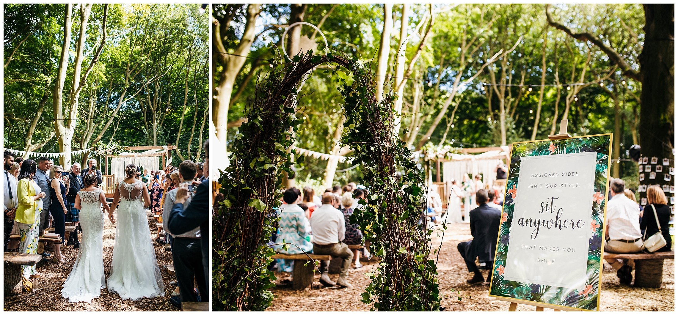 outdoor wedding at lilas wood