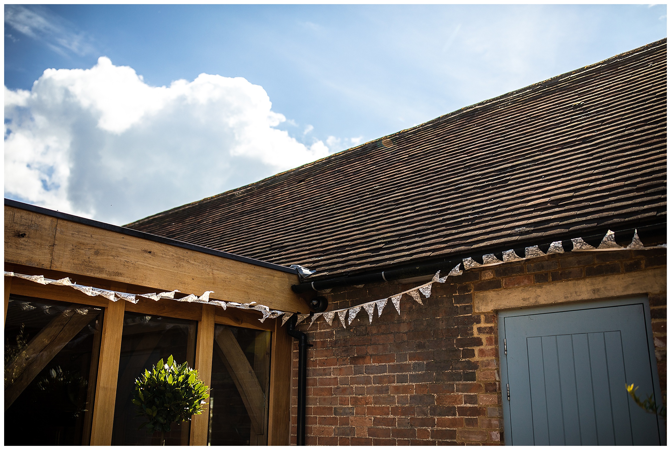 bunting at bassmead manor barns