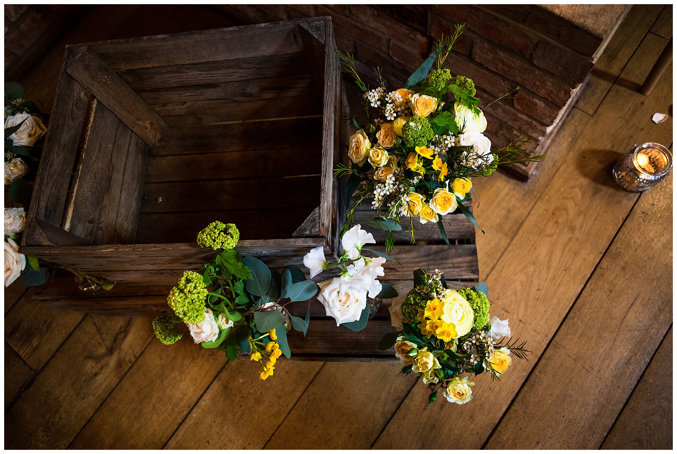 white green and yellow wedding flowers